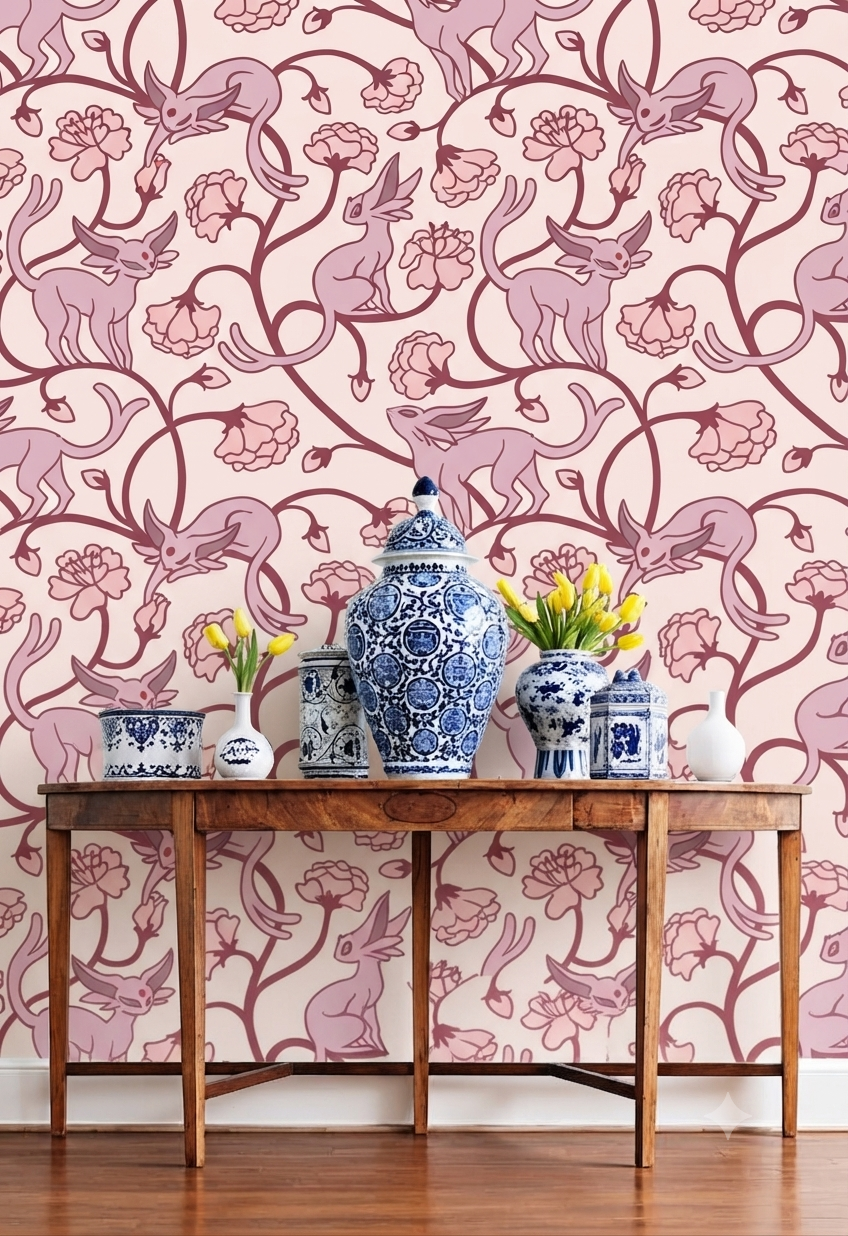 Classic Decorative Pattern Premium Wall Wallpaper.