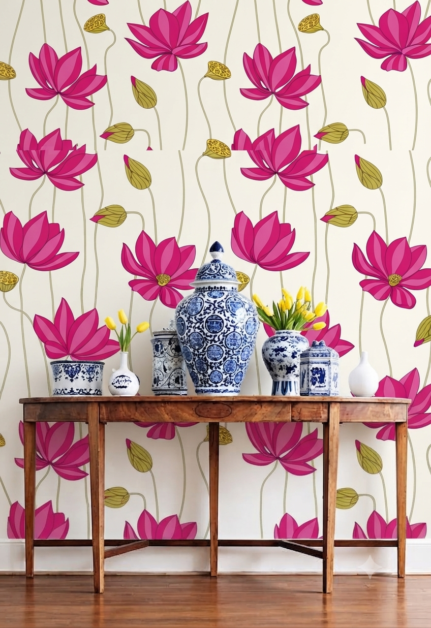 Classic Decorative Pattern Premium Wall Wallpaper.